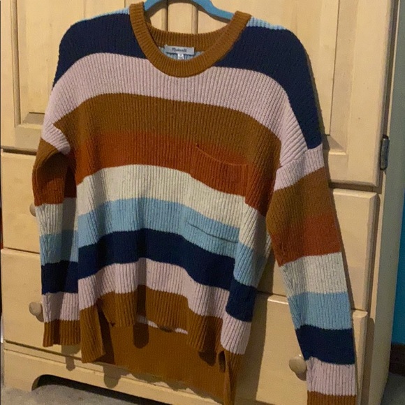 Madewell Thompson pocket Multicolored Sweater - Picture 2 of 4